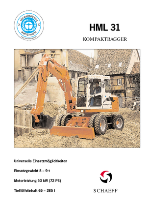 व्हील एक्सकेवेटर Terex-Schaeff HML 31