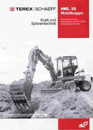 व्हील एक्सकेवेटर Terex-Schaeff HML 32