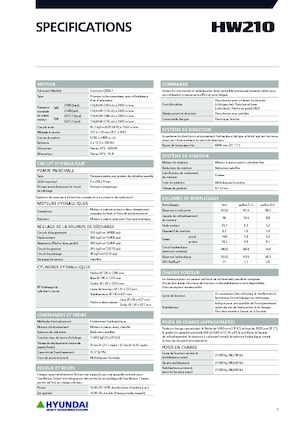 व्हील एक्सकेवेटर Hyundai HW210