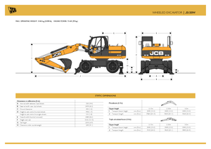 व्हील एक्सकेवेटर JCB JS 130 W