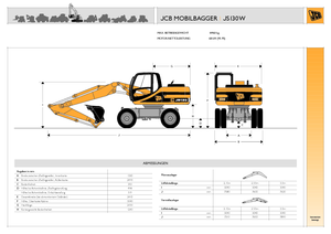 व्हील एक्सकेवेटर JCB JS 130 W