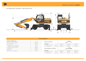 व्हील एक्सकेवेटर JCB JS 145 W