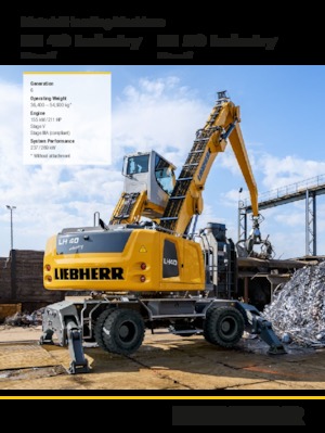 मटेरियल हैंडलर Liebherr LH 50 M High Rise Industry Litronic