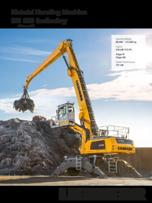 मटेरियल हैंडलर Liebherr LH 80 M High Rise Industry Litronic