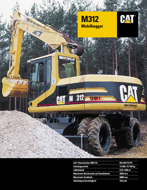व्हील एक्सकेवेटर Caterpillar M 312 VAH