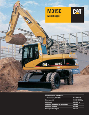 व्हील एक्सकेवेटर Caterpillar M 315 C VAH