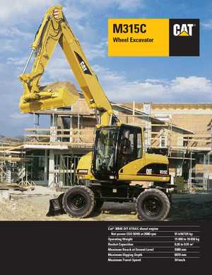 व्हील एक्सकेवेटर Caterpillar M 315 C VAH