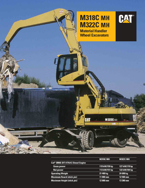 व्हील एक्सकेवेटर Caterpillar M 322 C MH