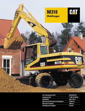व्हील एक्सकेवेटर Caterpillar M 318 VAH
