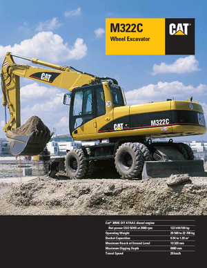 व्हील एक्सकेवेटर Caterpillar M 322 C VAH