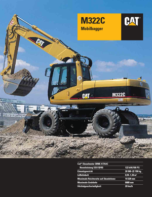 व्हील एक्सकेवेटर Caterpillar M 322 C VAH