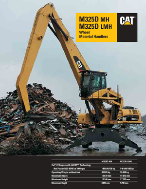 व्हील एक्सकेवेटर Caterpillar M325D MH