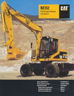 व्हील एक्सकेवेटर Caterpillar M312