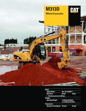 व्हील एक्सकेवेटर Caterpillar M313D
