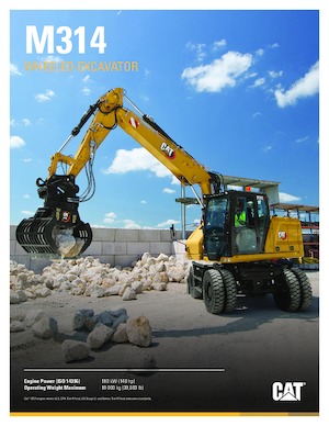 व्हील एक्सकेवेटर Caterpillar M314