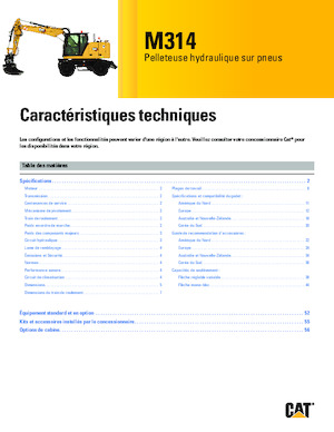 व्हील एक्सकेवेटर Caterpillar M314