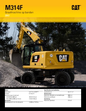 व्हील एक्सकेवेटर Caterpillar M314F