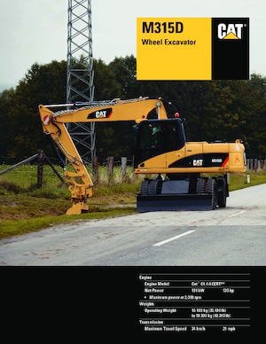 व्हील एक्सकेवेटर Caterpillar M315D