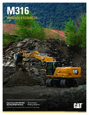व्हील एक्सकेवेटर Caterpillar M316
