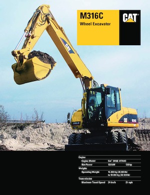 व्हील एक्सकेवेटर Caterpillar M316C