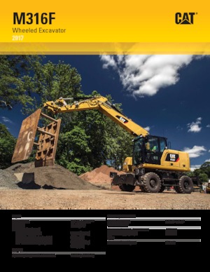 व्हील एक्सकेवेटर Caterpillar M316F