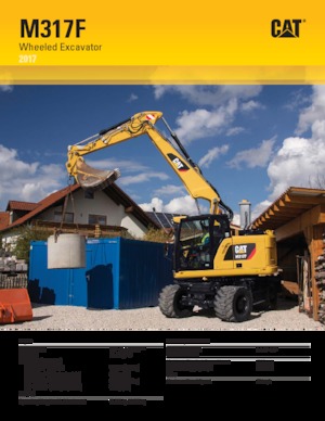 व्हील एक्सकेवेटर Caterpillar M317F