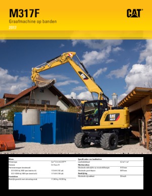 व्हील एक्सकेवेटर Caterpillar M317F