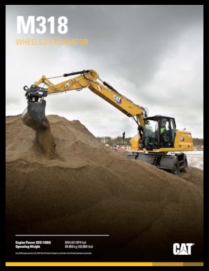 व्हील एक्सकेवेटर Caterpillar M318
