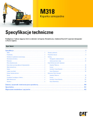 व्हील एक्सकेवेटर Caterpillar M318
