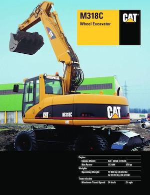 व्हील एक्सकेवेटर Caterpillar M318C