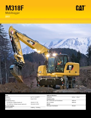 व्हील एक्सकेवेटर Caterpillar M318F