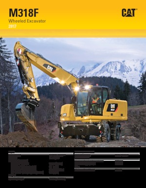 व्हील एक्सकेवेटर Caterpillar M318F