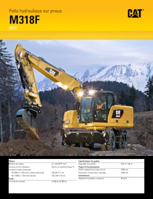 व्हील एक्सकेवेटर Caterpillar M318F