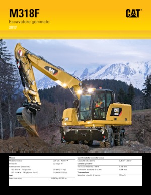 व्हील एक्सकेवेटर Caterpillar M318F