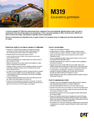व्हील एक्सकेवेटर Caterpillar M319