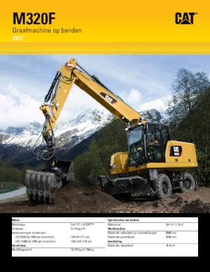 व्हील एक्सकेवेटर Caterpillar M320F