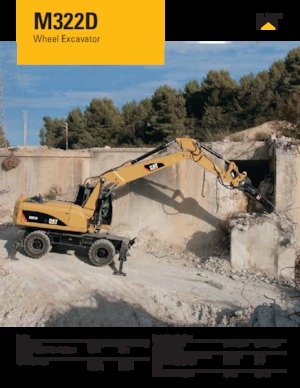 व्हील एक्सकेवेटर Caterpillar M322D