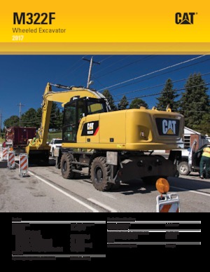व्हील एक्सकेवेटर Caterpillar M322F