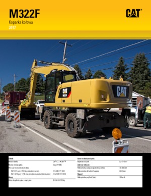 व्हील एक्सकेवेटर Caterpillar M322F