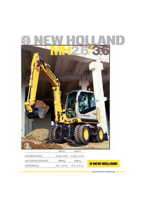 व्हील एक्सकेवेटर New Holland MH 2.6