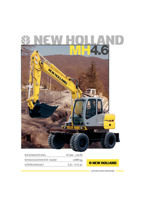 व्हील एक्सकेवेटर New Holland MH 4.6