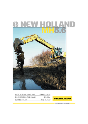 व्हील एक्सकेवेटर New Holland MH 5.6