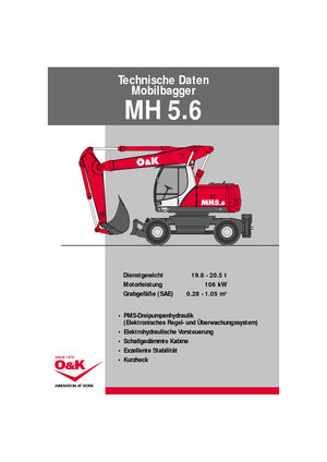 व्हील एक्सकेवेटर O&K MH 5.6