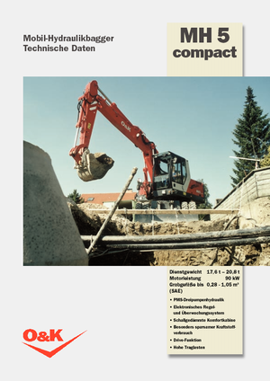 व्हील एक्सकेवेटर O&K MH 5 Compact