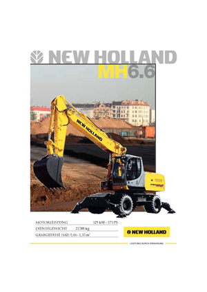 व्हील एक्सकेवेटर New Holland MH 6.6