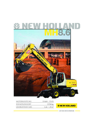 व्हील एक्सकेवेटर New Holland MH 8.6