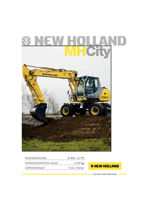 व्हील एक्सकेवेटर New Holland MH City