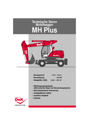 व्हील एक्सकेवेटर O&K MH PLUS B