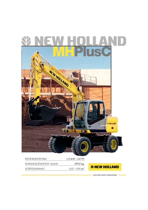 व्हील एक्सकेवेटर New Holland MH Plus C