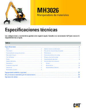 व्हील एक्सकेवेटर Caterpillar MH3026